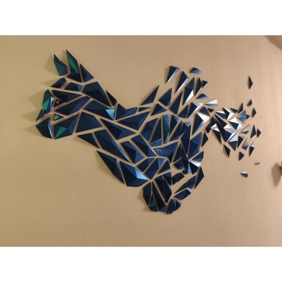 DGEmily Geometric Cat Wall Art | Large-Scale Wall Decor | Custom Sizes!! - Picture 2 of 6